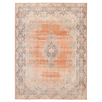 ECARPETGALLERY Hand-knotted Antalya Vintage Copper Wool Rug - 9'9 x 13'2