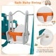preview thumbnail 8 of 6, 5-in-1 Kids Slide and Swing Set with Mini Bus and Basketball Hoop - 81 x 59 x 37 inch (L x W x H)