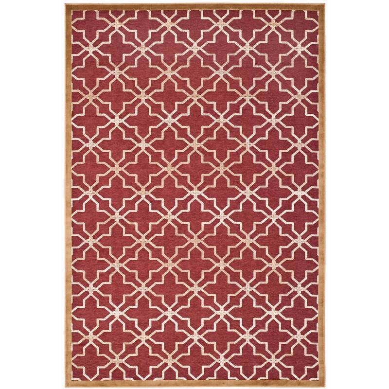 Martha Stewart by SAFAVIEH Star Gradient Viscose Rug - 2'7" x 4' - Red/Ivory