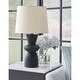 preview thumbnail 1 of 3, Signature Design by Ashley Scarbot Distressed Black Table Lamp (Set of 2) - 13.5" W x 13.5" D x 26" H