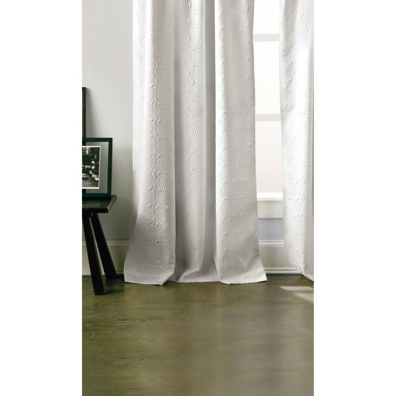 DKNY Chrysanthemum Floral Single Curtain Panel