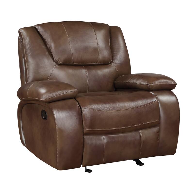 Baron 3-Piece Leather Match Manual Reclining Sofa Set