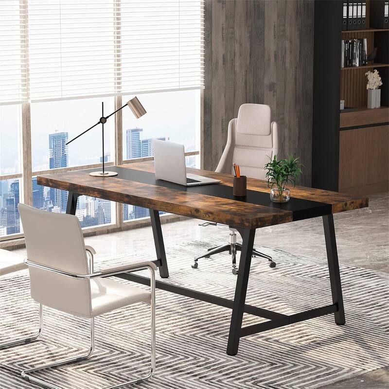 70.87" Modern Rectangular Conference Table for 6-8 People