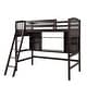 preview thumbnail 9 of 8, Space-Saving Twin Loft Bed with Desk, Shelves & Ladder