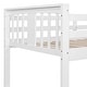 preview thumbnail 14 of 26, Twin Over Twin Floor Bunk Bed with Ladder, Solid Wood Bunk Bed Frame with Full-Length Guardrail, Detachable into 2 Separate Beds
