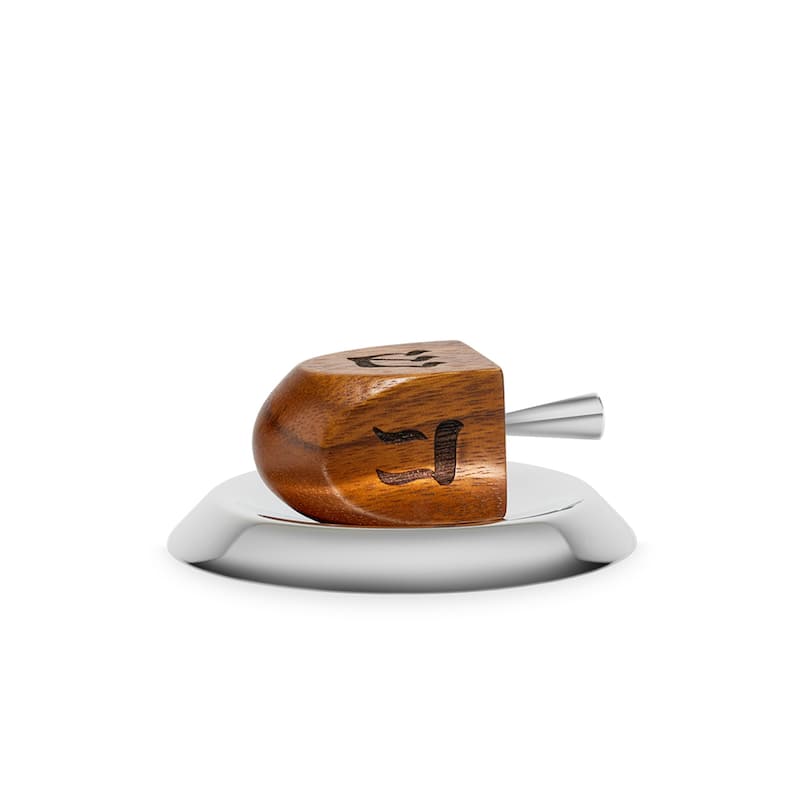 Nambe Dreidel - Brown/Silver