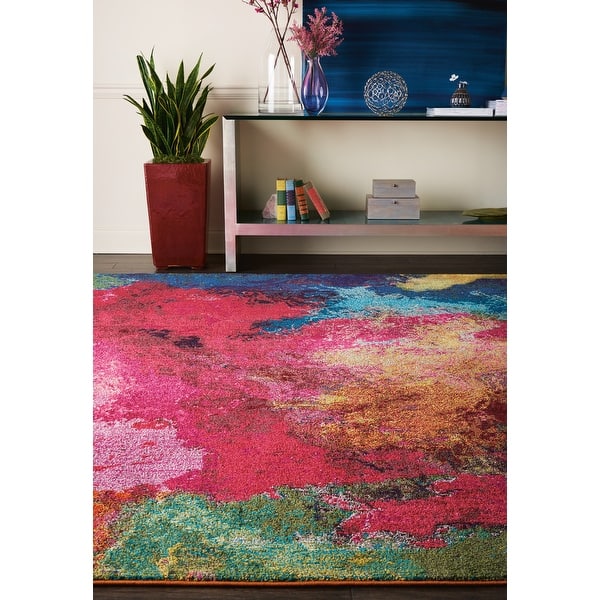 Shop Nourison Celestial Abstract Colorful Area Rug On Sale