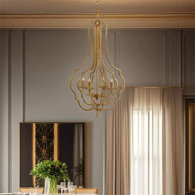 4 - Light Metal Chandelier