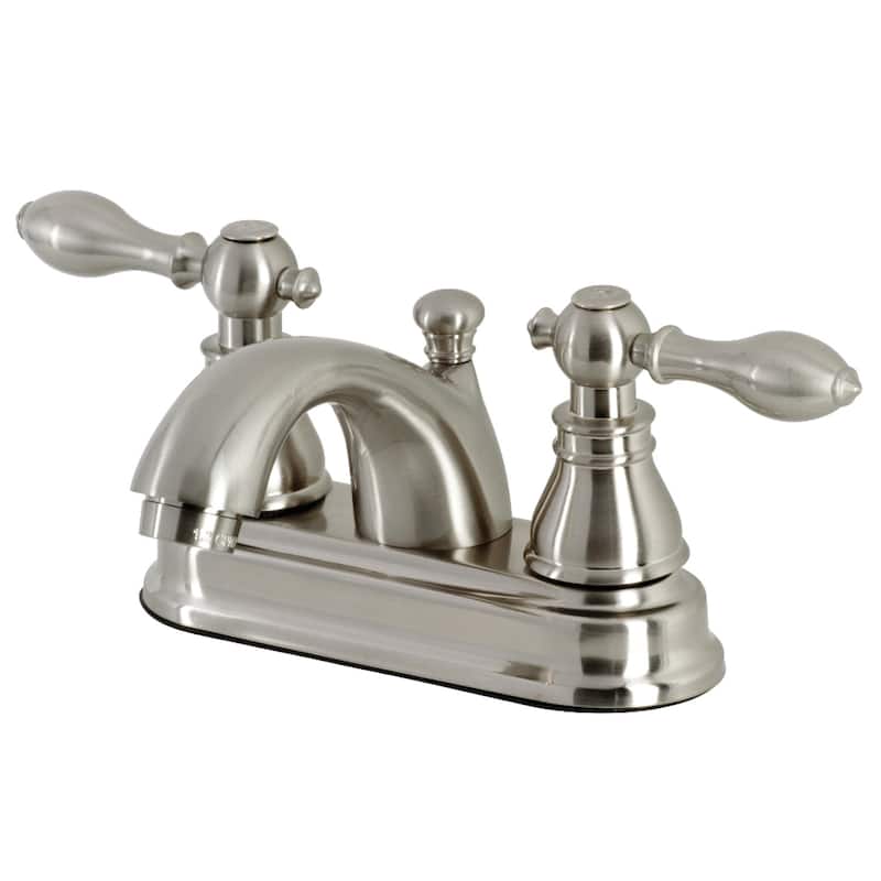 Kingston Brass American Classic 4 in. Centerset Bathroom Faucet - Brushed Nickel