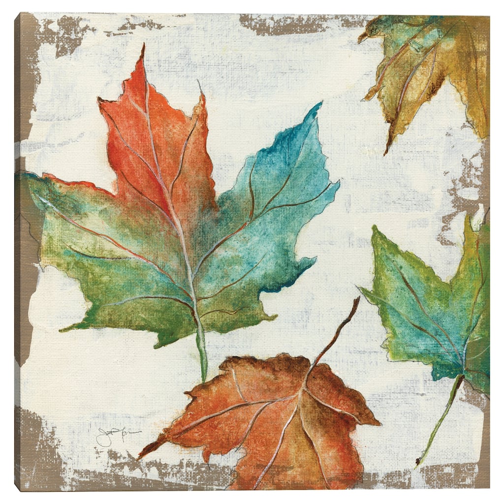 Fall Leaves by Janet Tava Canvas Art Print