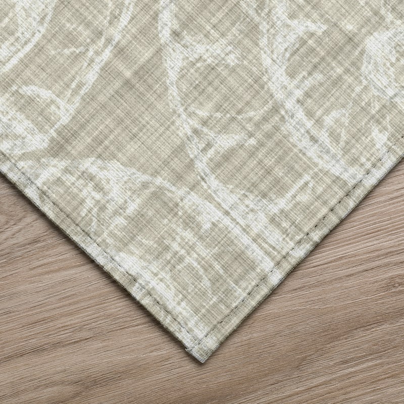 Indoor/ Outdoor Surfside Imprints Washable Rug New
