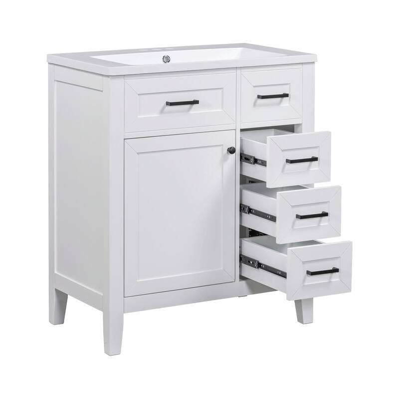 30" Bathroom Vanity with Sink Combo and Drawers