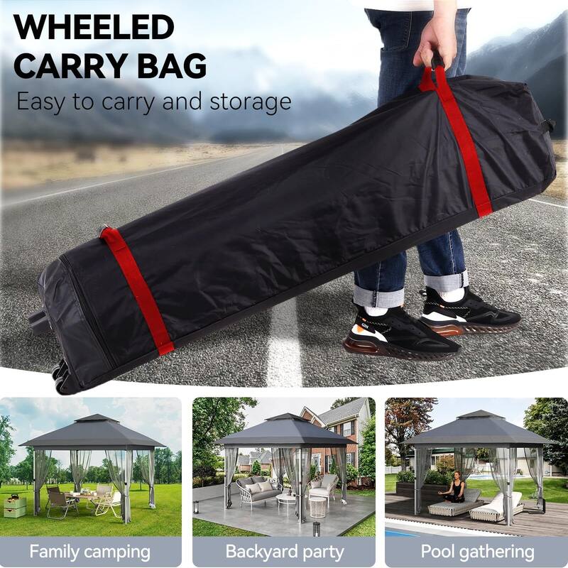 12'x12',11'x11' Gazebo Outdoor Pop up Canopy Tent