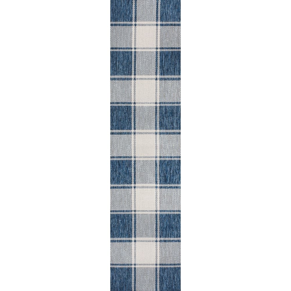 JONATHAN Y Lior Traditional Farmhouse Bold Gingham Indoor/Outdoor Area Rug
