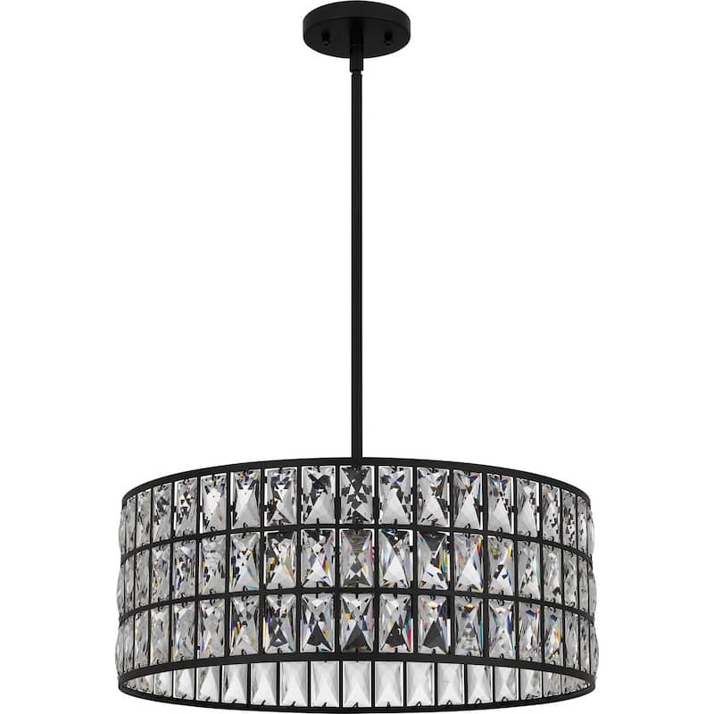 Gibson Four Light Pendant - Matte Black