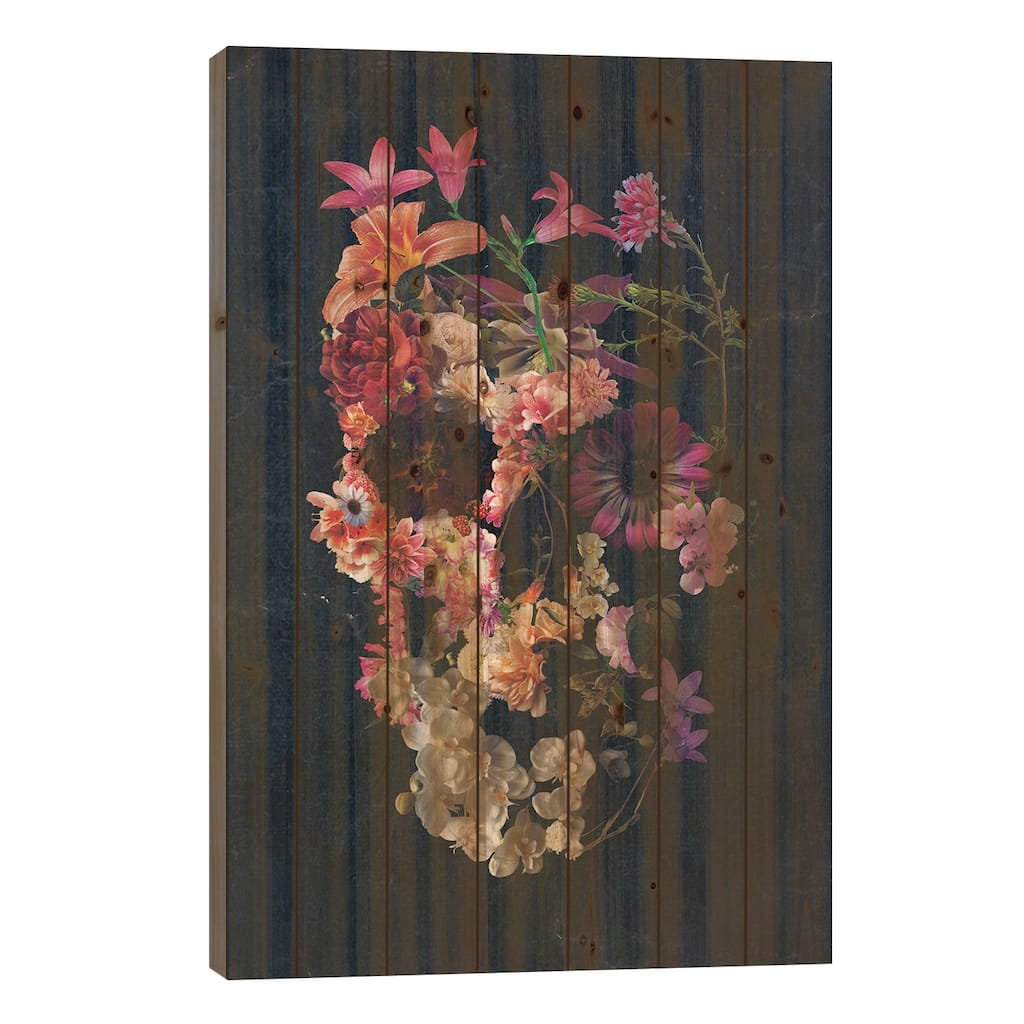 Recover Print On Wood by Ali Gulec - Multi-Color