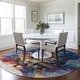 preview thumbnail 16 of 16, Machine Washable Indoor/ Outdoor Abstract Christmas Tree Chantille Rug Navy - 8' x 8'