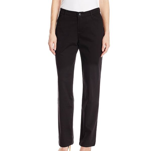 Shop Lee Black Women S Size 6 Short Straight Leg Casual Pants