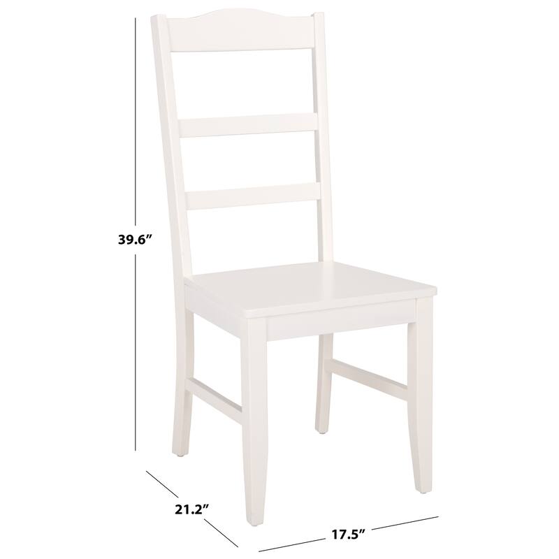 SAFAVIEH HOME Svetlana Ladder Back Side Chair - 18"W x 21"D x 40"H