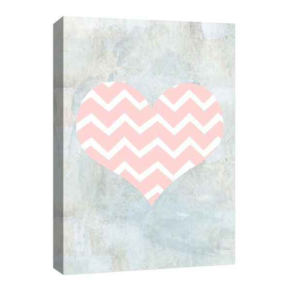 PTM Images 9-126639 PTM Canvas Collection 8" x 10" - "Aquarela Heart" Giclee Hearts Art Print on Canvas