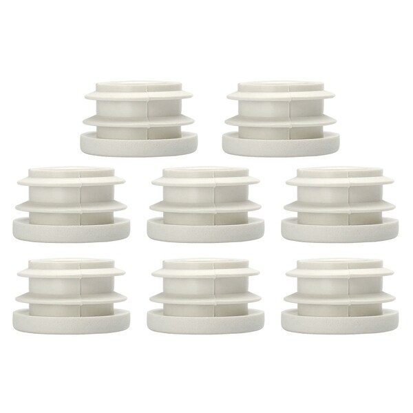 8Pcs Non-Slip Plastic Tubing End Cap 2"x 4"OD Rectangular Tube Plug Furniture 