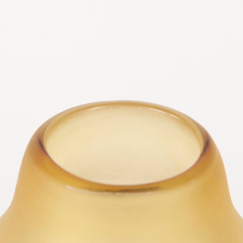 Pyla Large Yellow/Brown Glass Sand Dune Inspired Vase