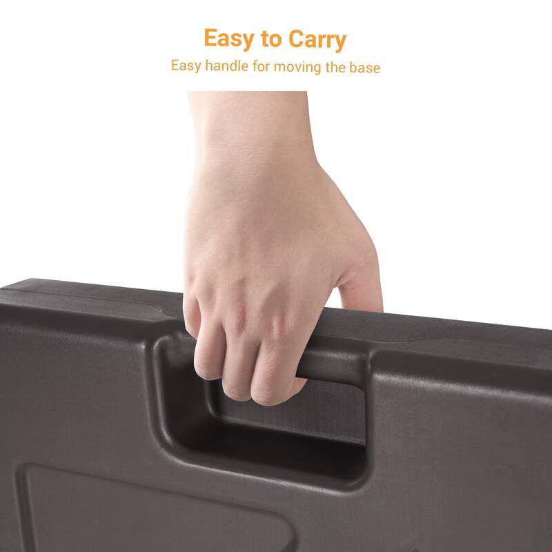 LIVOOSUN 320LBs HDPE Patio Umbrella Weight Base Sturdy and Stable