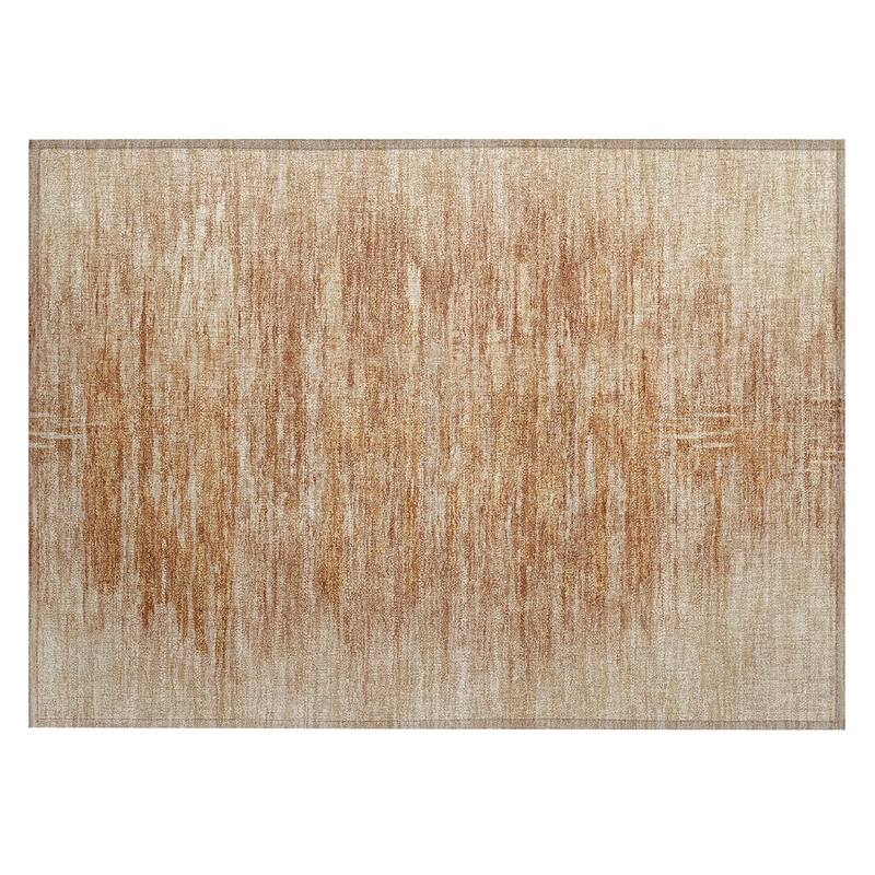 Machine Washable Indoor/ Outdoor Chantille Solid Ombre Rug