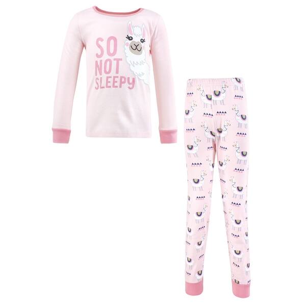 slide 2 of 2, Hudson Baby Girl Cotton Pajama Set, Llama 12-18 Months - Llama