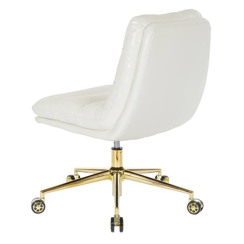 Legacy Swivel Office Chair in Faux Leather