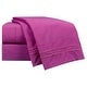 preview thumbnail 8 of 12, Clara Clark Bright Bed Sheet Set Magenta - Full