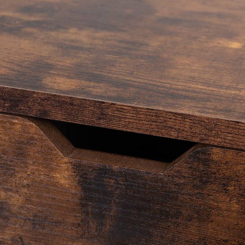 Set of 2 Modern Nightstand with 2 Drawers