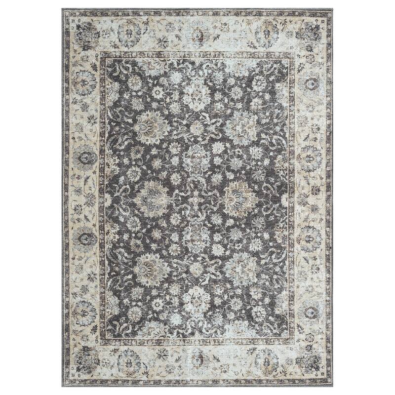 Legacy Cairo Traditional Bordered Washable Area Rug