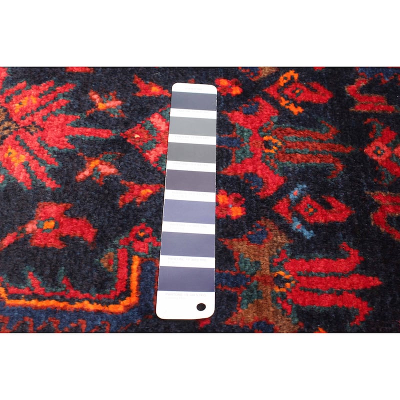 ECARPETGALLERY Hand-knotted Andelz Navy Wool Rug - 4'7 x 7'3