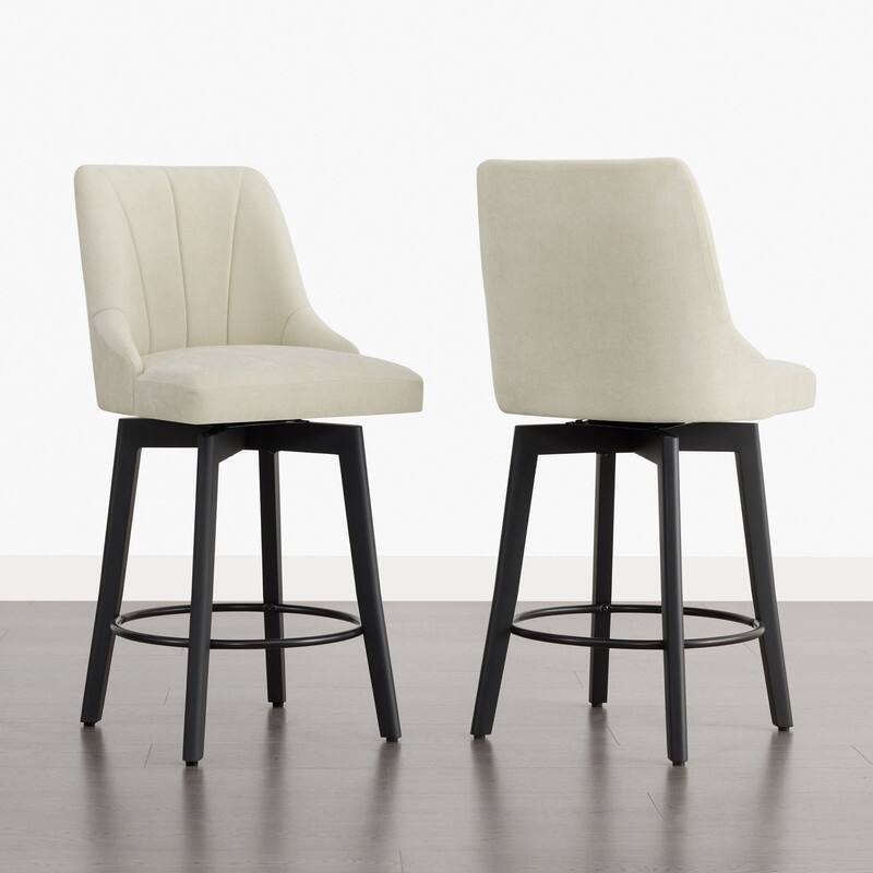 Spruce & Spring Modern Swivel Counter Height Bar Stool