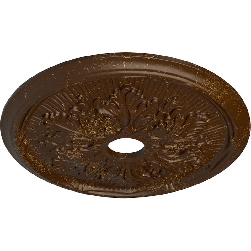 23 3/4"OD x 3 5/8"ID x 1 7/8"P Luton Leaf Ceiling Medallion