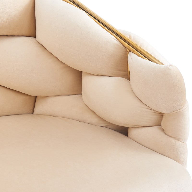Middlemist Velvet Barrel Accent Chairs by Christopher Knight Home