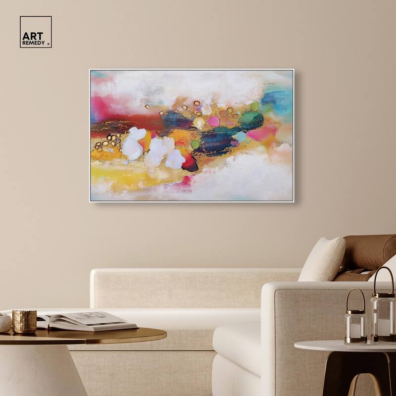 Vibrant Dabs I Canvas by Art Remedy