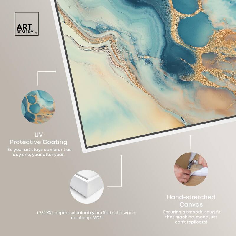 Marbled Sunrise I Canvas Set of 2 by Art Remedy