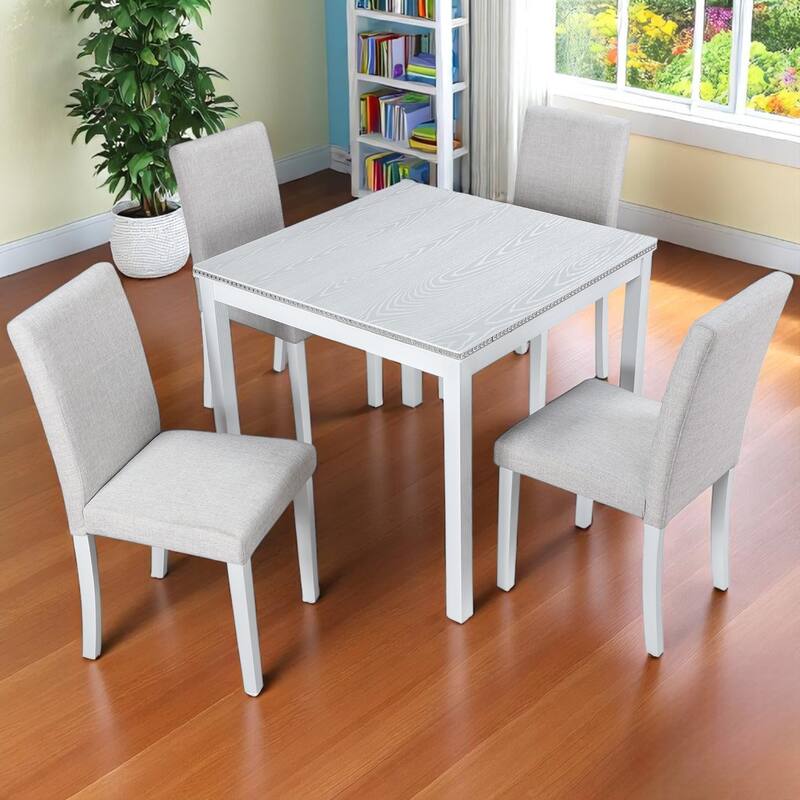 KISRAIS 5 Piece Counter Height Dining Set