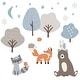 preview thumbnail 1 of 2, Bedtime Originals Sleepytime Bear Woodland Animals Wall Decals/Stickers