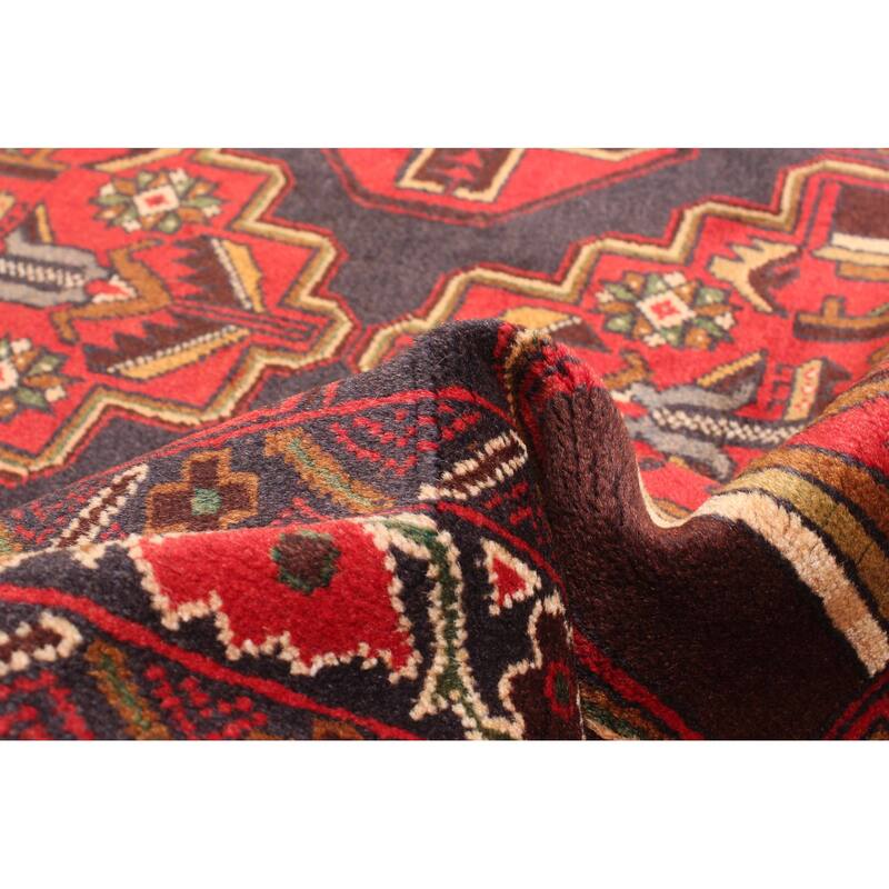 ECARPETGALLERY Hand-knotted Teimani Red Wool Rug - 2'9 x 6'5