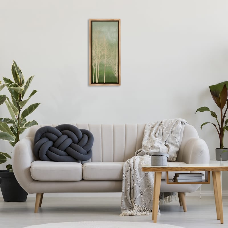 Stupell Subtle Ombre & Tree Framed Floater Canvas Wall Art Design By Kate Bennett
