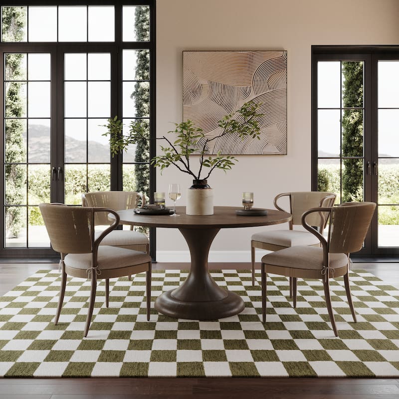 Nuloom Quinarae Checkered Wool-Blend Rug