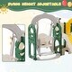 preview thumbnail 10 of 28, Toddler Slide and Swing Set 8 in 1 with Basketball Hoop
