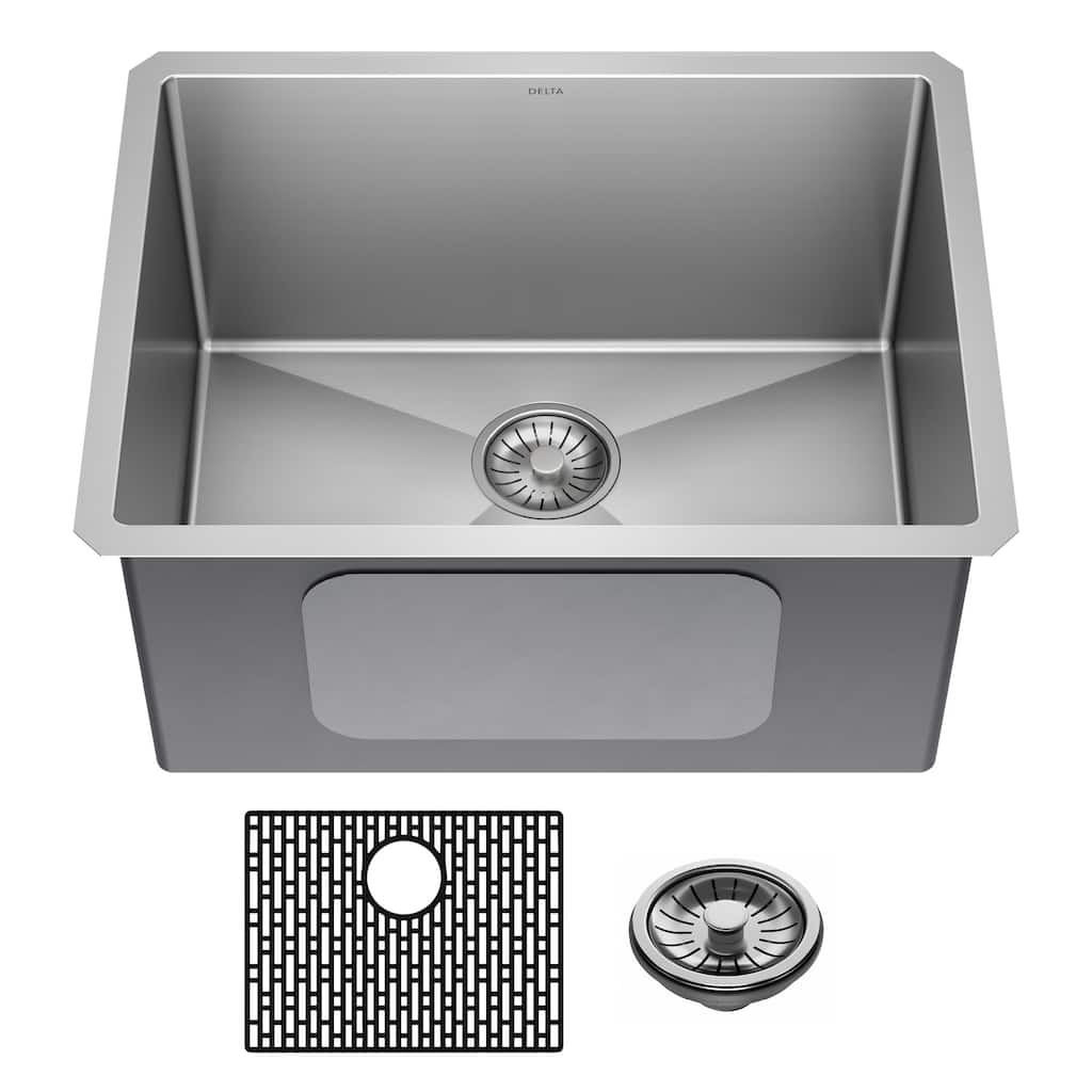 Delta 953034-24SL Lenta 24” Undermount 16 Gauge Stainless Steel Single
