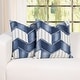 preview thumbnail 16 of 18, Vintage Washed Denim Throw Pillow with Removable Cover