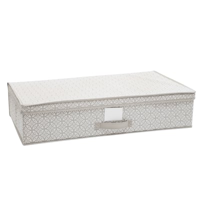Simplify Boho Under the Bed Storage Box in Grey - 28" x 16" x 6"