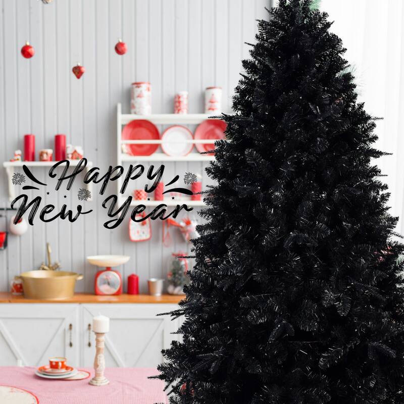 Black Artificial Christmas Tree