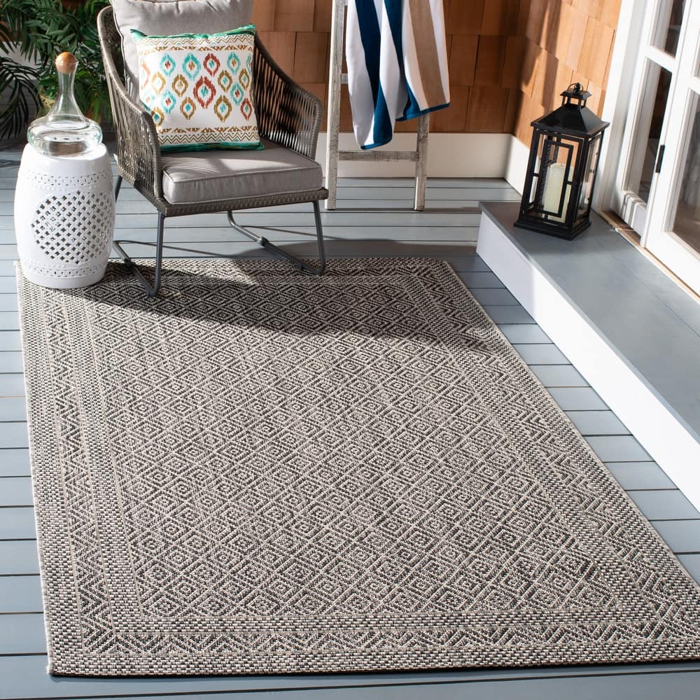SAFAVIEH Courtyard Lenaik Indoor/ Outdoor Waterproof Patio Backyard Rug